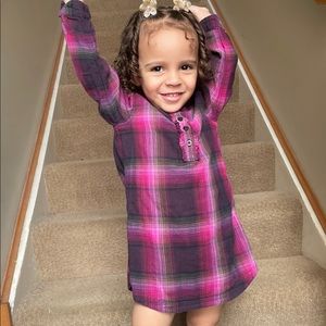 Baby Gap Plaid Long-sleeve Tunic Dress
